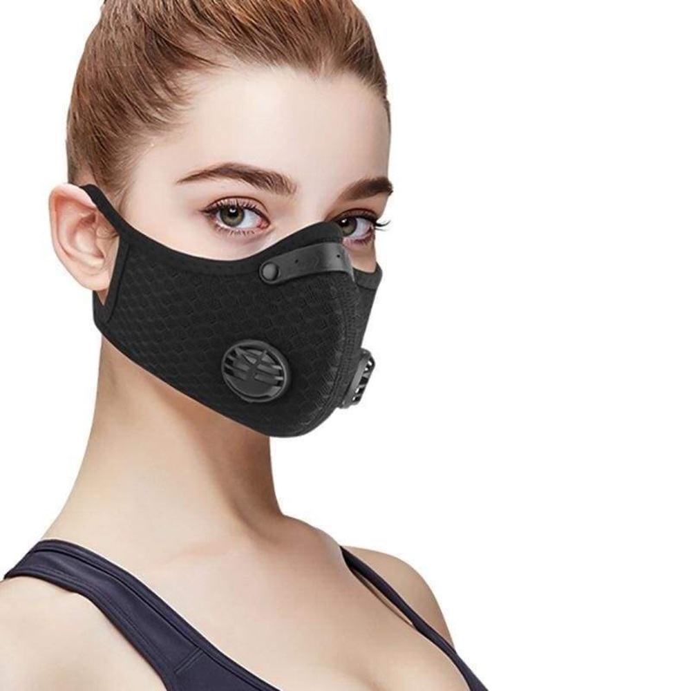 NEW‼️BLACK valve PM2.5 filter head wrap - mask
